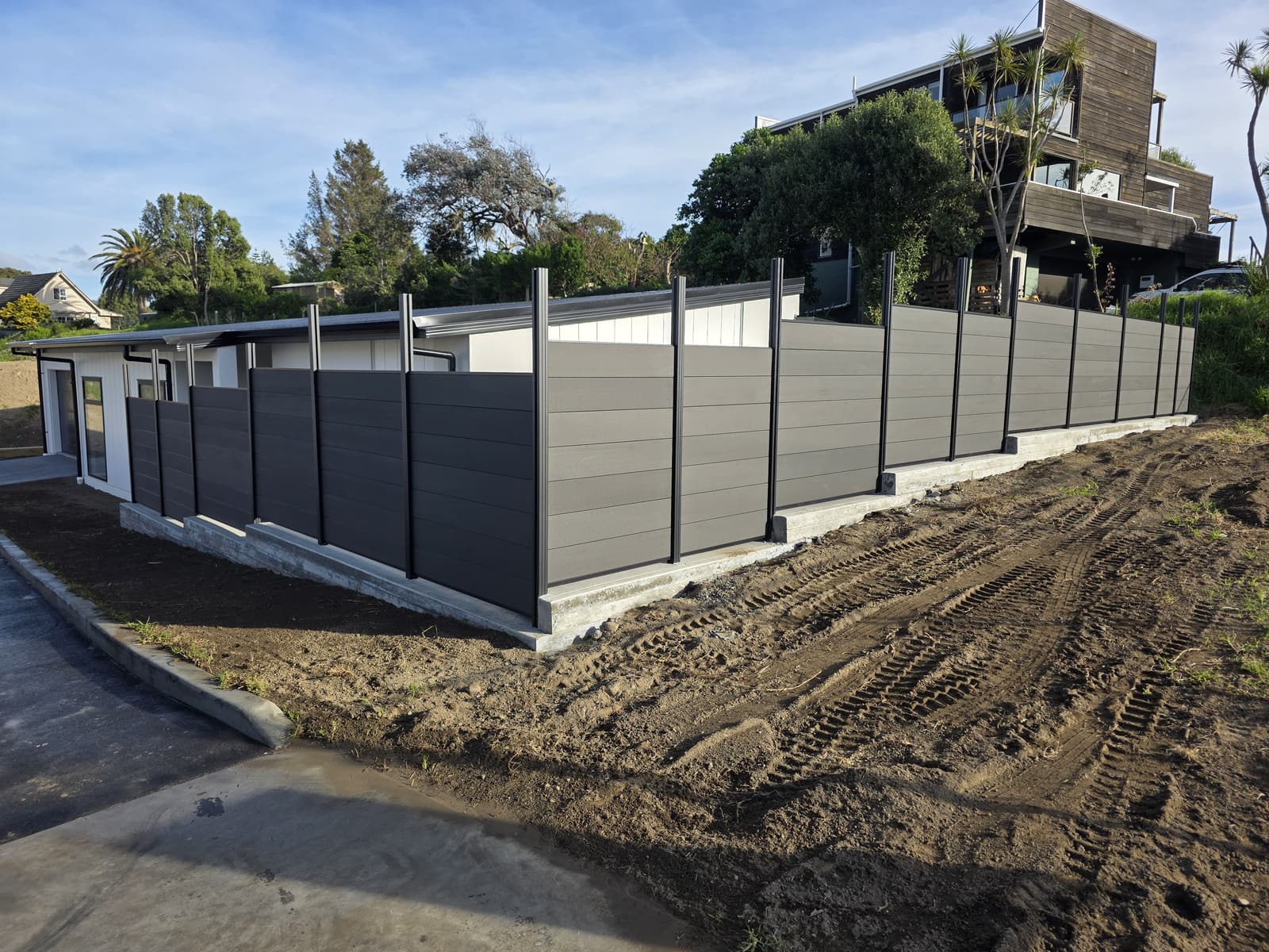 Modern Composite Boundary Fencing